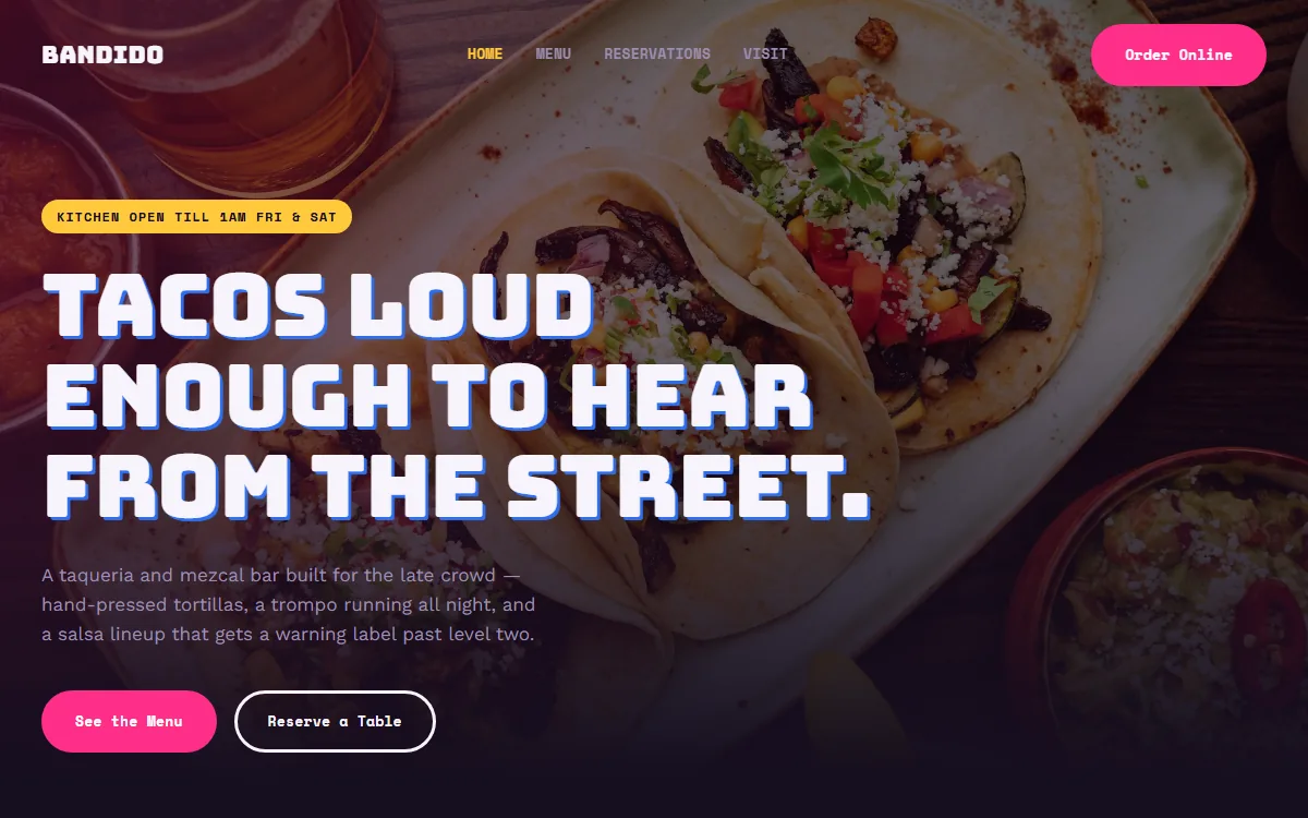 Bandido demo site