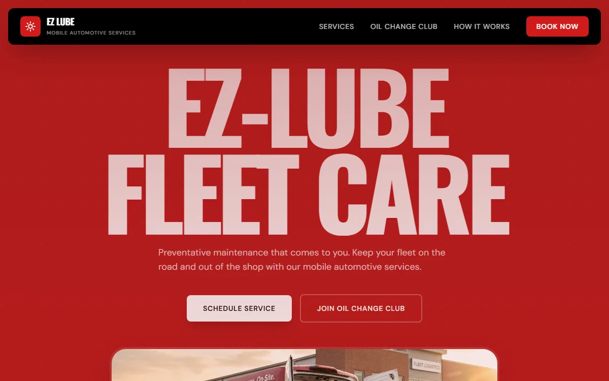 EZ Lube demo site